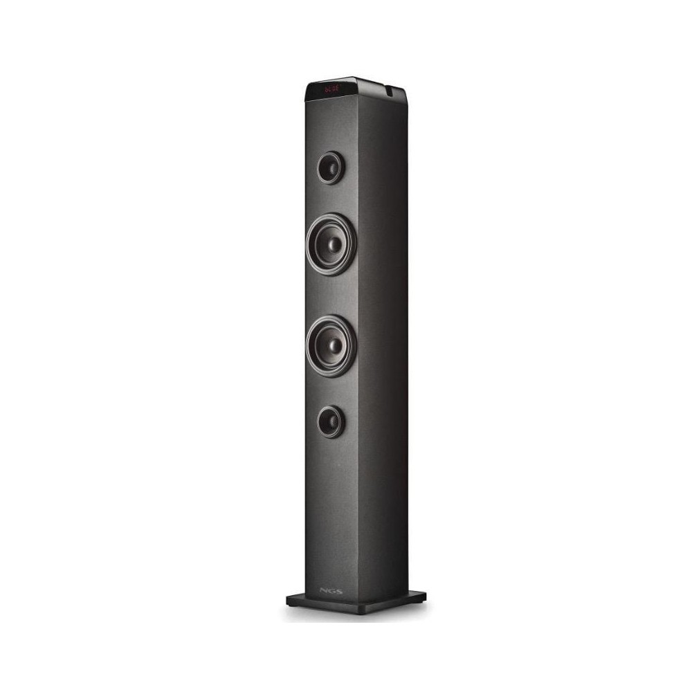 Torre de Sonido con Bluetooth NGS SKY CHARM PRO/ 80W/ 2.0/ Negra
