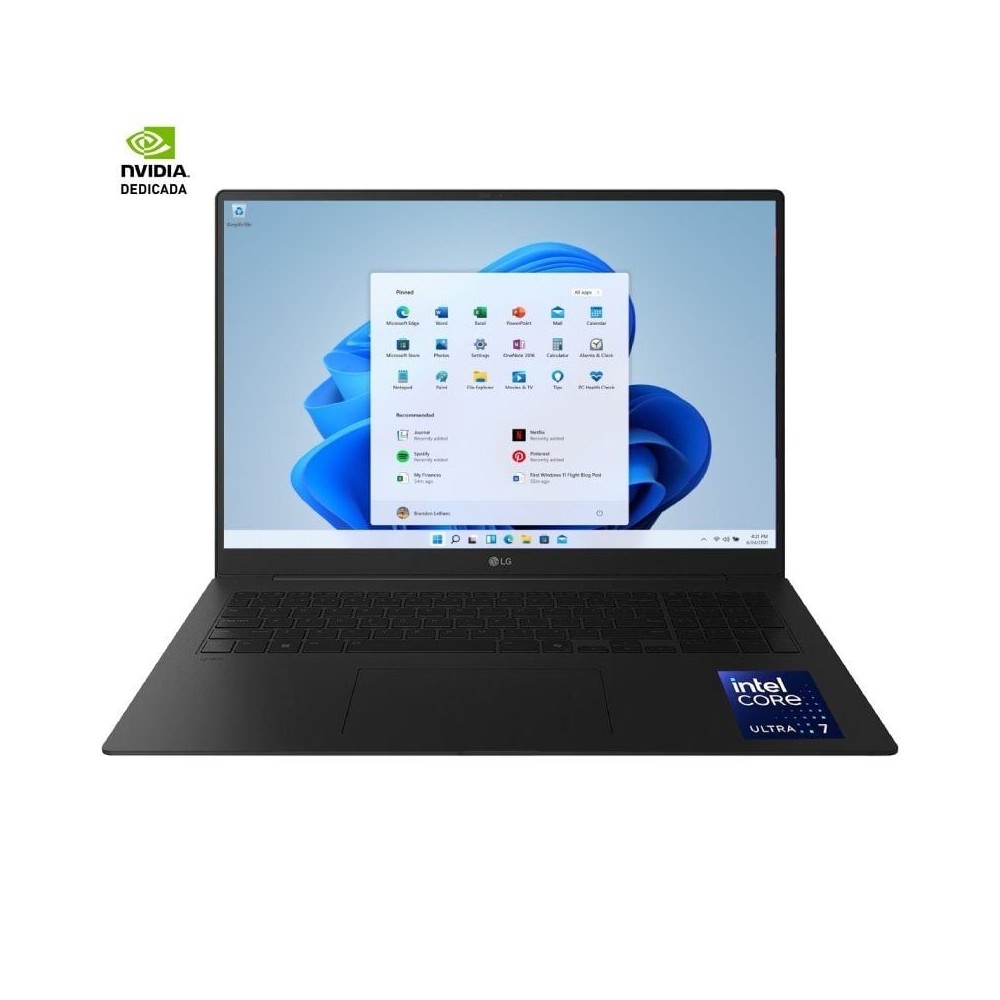 Portátil LG Gram Pro 17Z90TR-E.AD88B Intel Core Ultra 7-255H/ 32GB/ 1TB SSD/ GeForce RTX 5050/ 17'/ Win11
