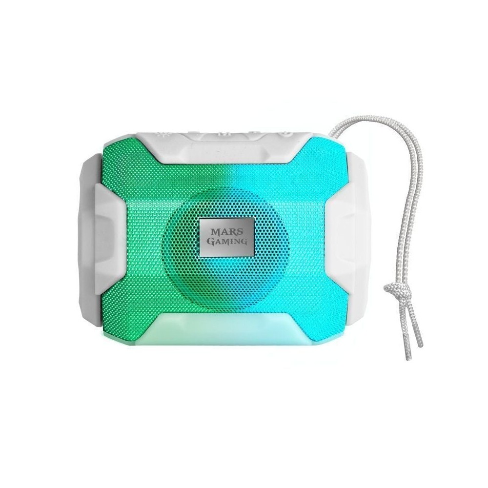 Altavoz con Bluetooth Mars Gaming MSBAXW/ 10W/ 1.0/ Blanco