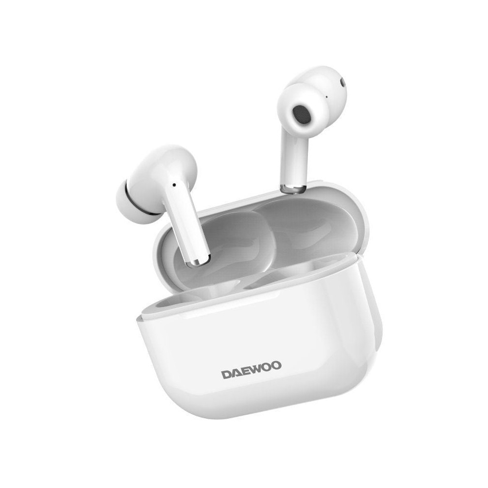 Auriculares Bluetooth Daewoo DW2002 con estuche de carga/ Autonomía 6h/ Blancos