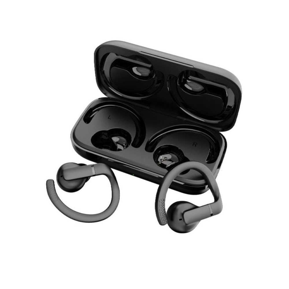 Auriculares Deportivos Bluetooth Daewoo DW2003 con estuche de carga/ Autonomía 8h/ Negros
