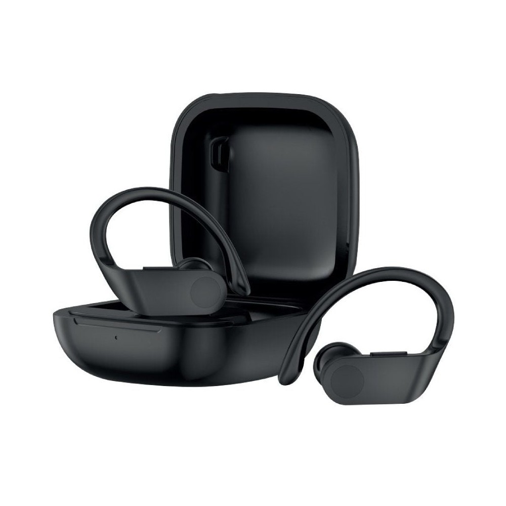 Auriculares Deportivos Bluetooth Daewoo TWS SPORT DW2012 con estuche de carga/ Autonomía 3h/ Negros