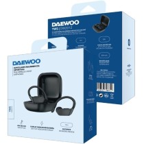 Auriculares Deportivos Bluetooth Daewoo TWS SPORT DW2012 con estuche de carga/ Autonomía 3h/ Negros