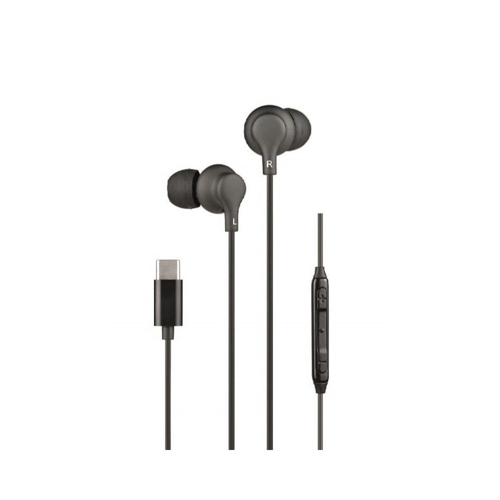 Auriculares Intrauditivos Daewoo DW2015/ con Micrófono/ USB Tipo-C/ Negros