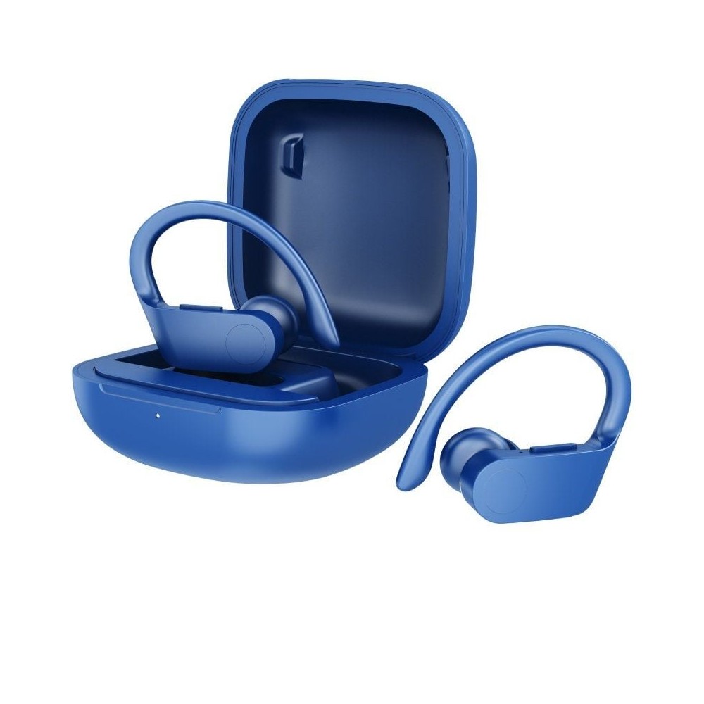 Auriculares Deportivos Bluetooth Daewoo DW2024 con estuche de carga/ Autonomía 5h/ Azules