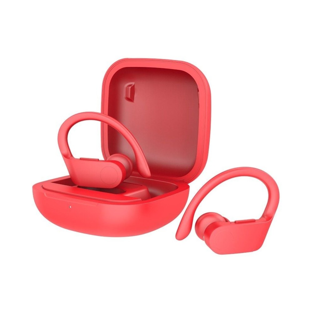 Auriculares Deportivos Bluetooth Daewoo DW2025 con estuche de carga/ Autonomía 5h/ Rojos