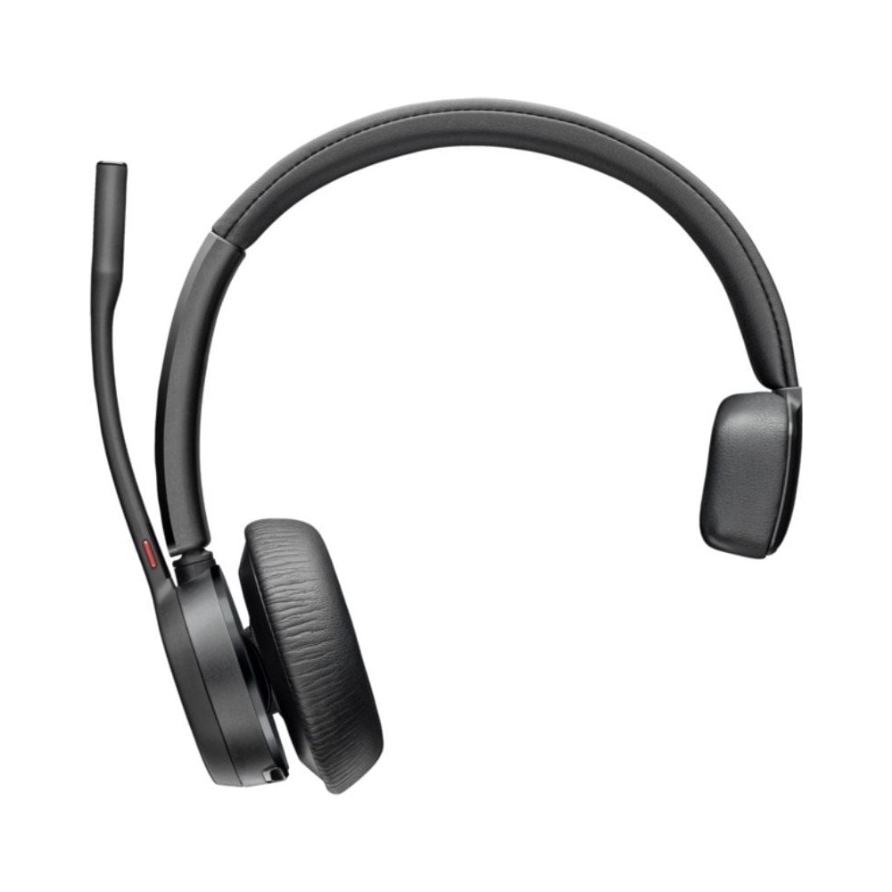 Auricular Inalámbrico Poly Voyager 4310 + Adaptador BT700 + Base de Carga/ con Micrófono/ Bluetooth/ Negro