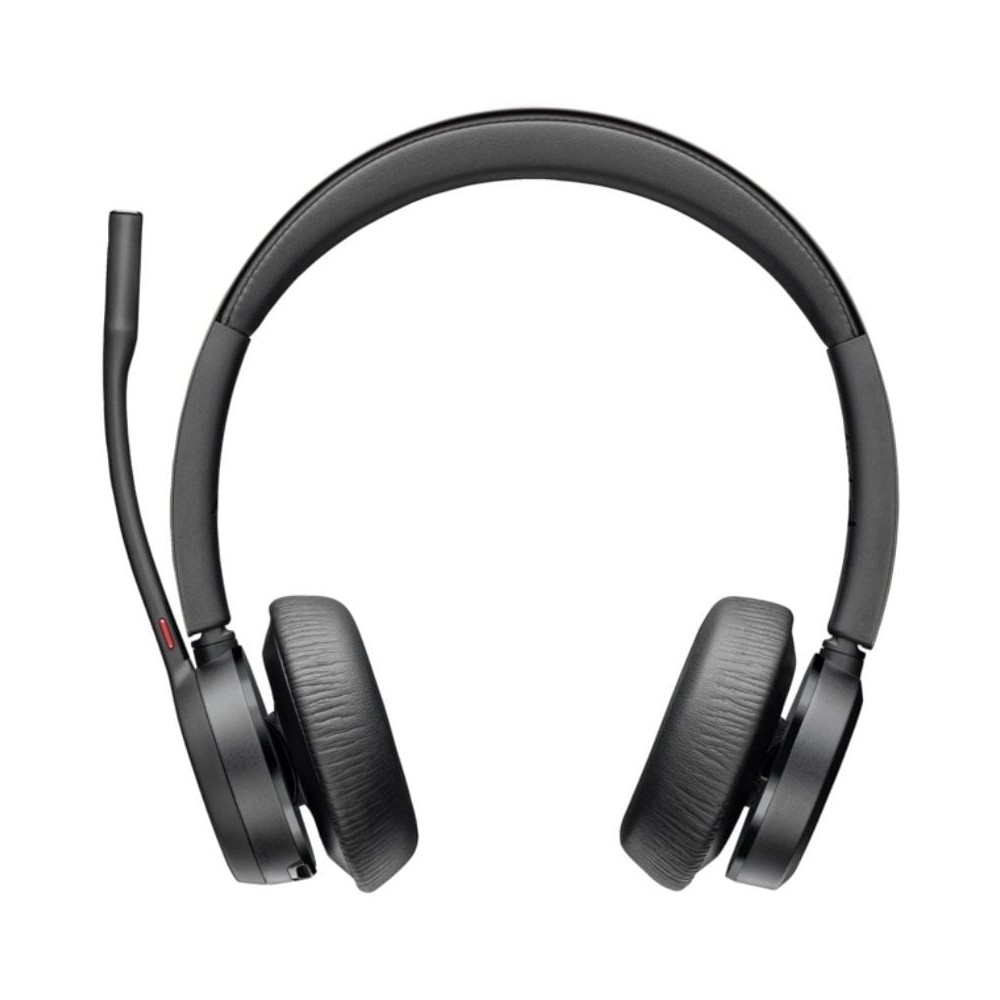 Auriculares Inalámbricos Poly Voyager 4320 UC + Adaptador BT700 + Base de Carga/ con Micrófono/ Bluetooth/ Negros