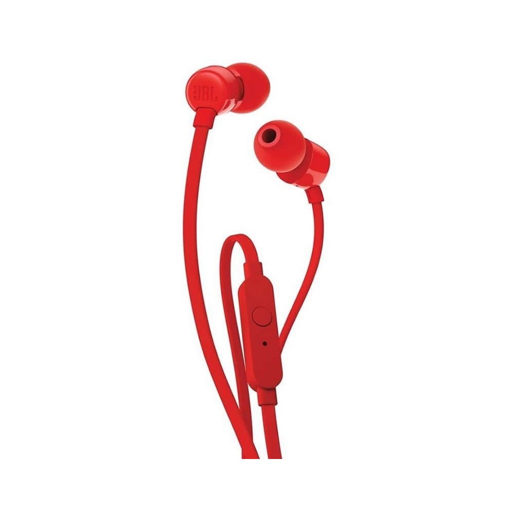 Auriculares Intrauditivos JBL T110/ con Micrófono/ Jack 3.5/ Rojos