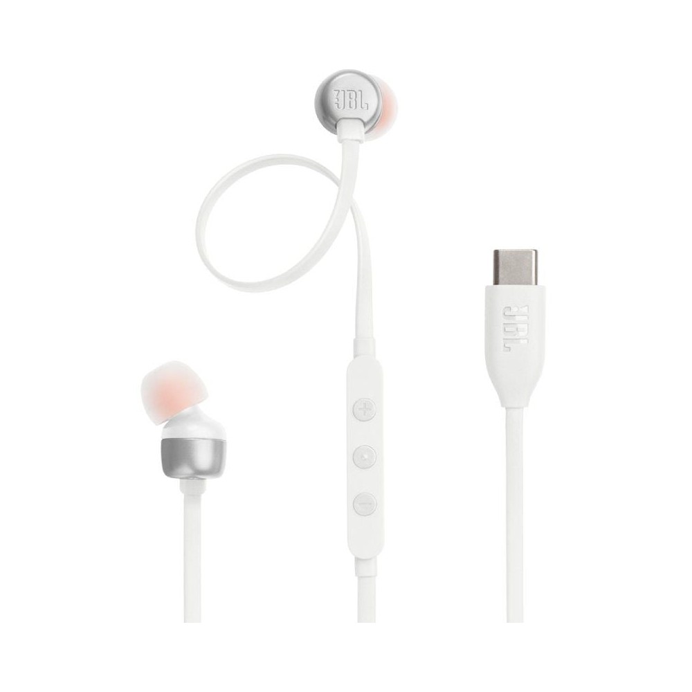 Auriculares Intrauditivos JBL Tune 310C/ con Micrófono/ Blancos