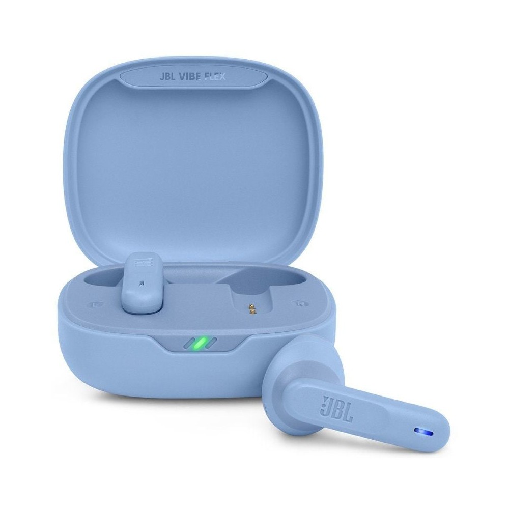 Auriculares Bluetooth JBL Vibe Flex con estuche de carga/ Autonomía 8h/ Azul