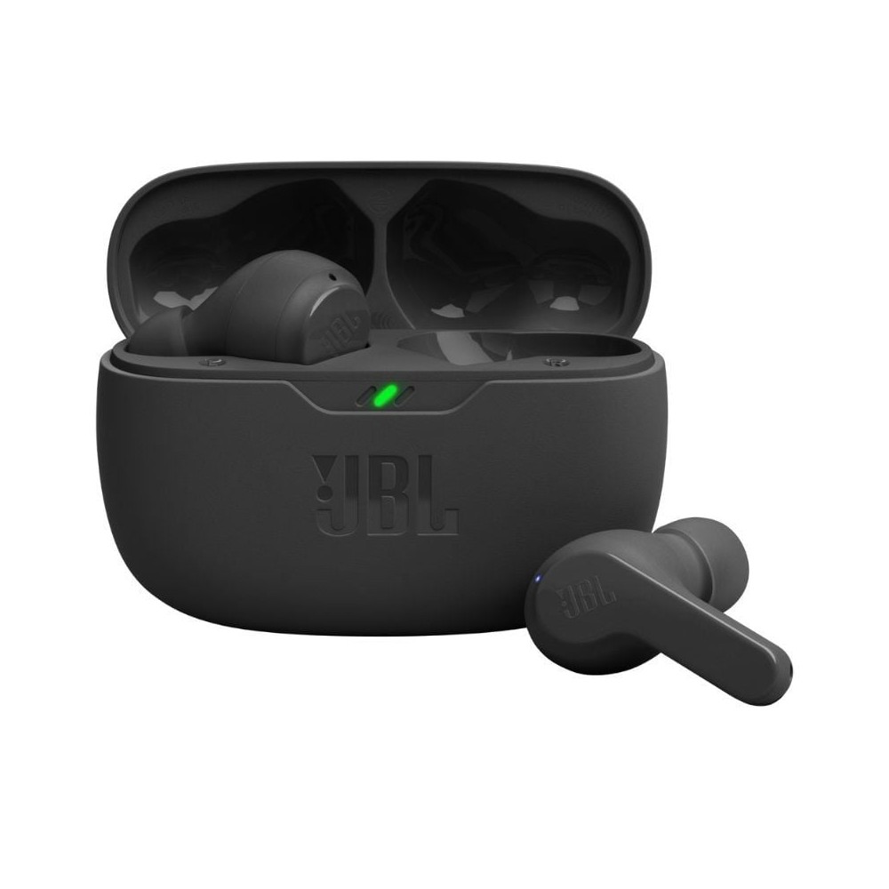 Auriculares Bluetooth JBL Wave Beam con estuche de carga/ Autonomía 8h/ Negros
