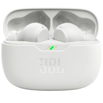 Auriculares Bluetooth JBL Wave Beam con estuche de carga/ Autonomía 8h/ Blanco