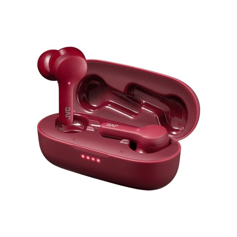 Auriculares Bluetooth JVC HA-A8T con estuche de carga/ Autonomía 6h/ Rojos