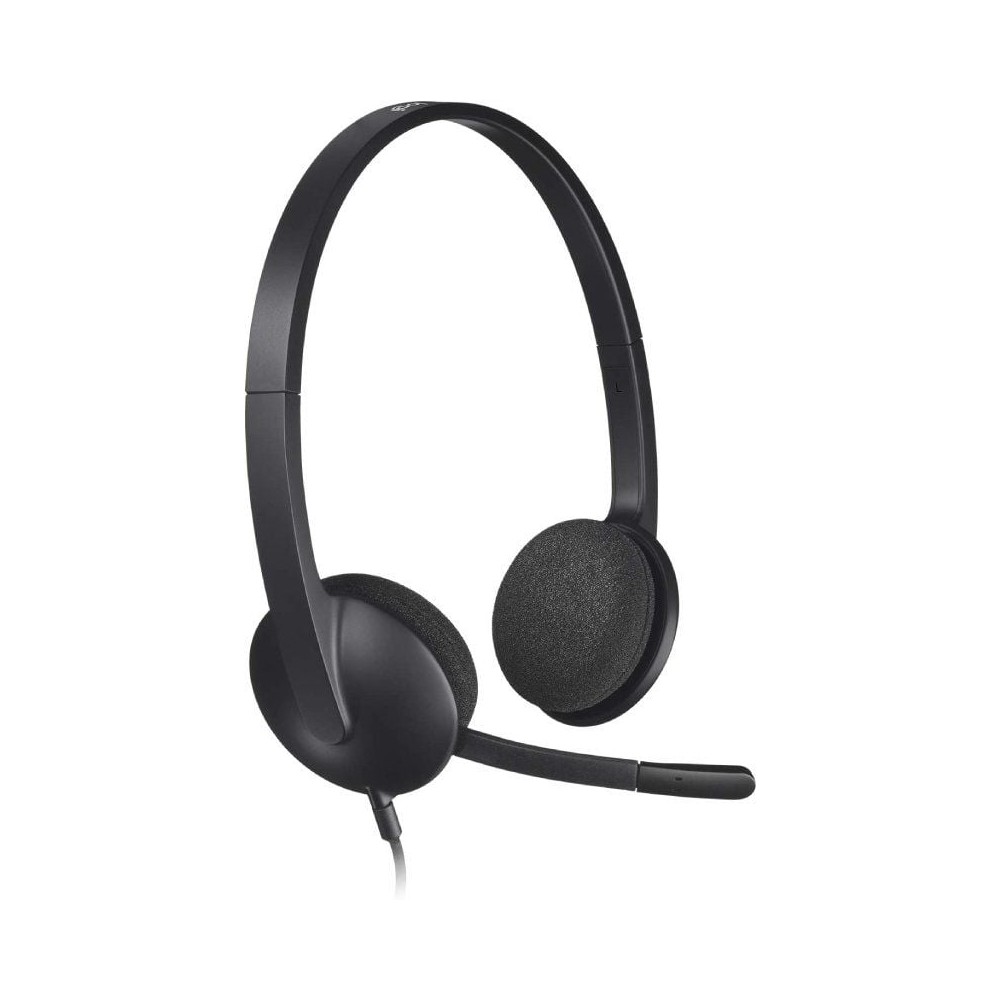 Auriculares Logitech H340/ con Micrófono/ USB/ Negros