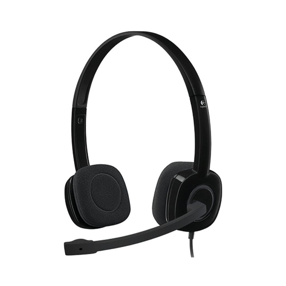 Auriculares Logitech H151/ con Micrófono/ Jack 3.5/ Negros