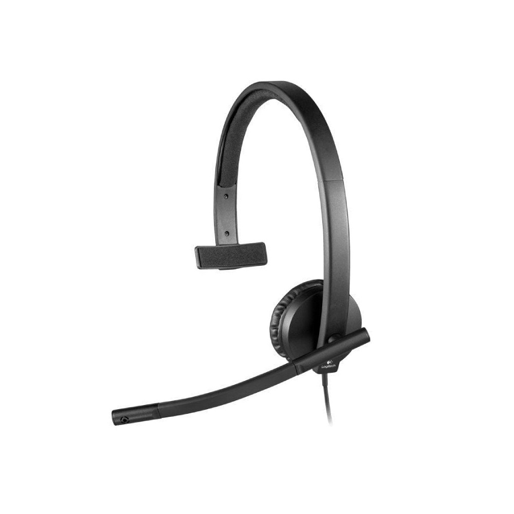 Auricular Logitech H570E/ con Micrófono/ USB/ Negro