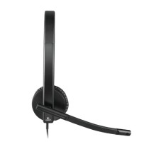Auricular Logitech H570E/ con Micrófono/ USB/ Negro
