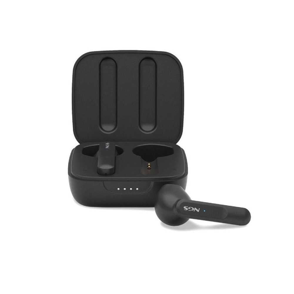 Auriculares Bluetooth NGS Ártica Move con estuche de carga/ Autonomía 7h/ Negros