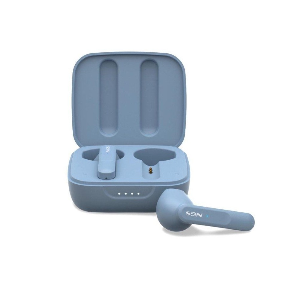 Auriculares Bluetooth NGS Ártica Move con estuche de carga/ Autonomía 7h/ Azules