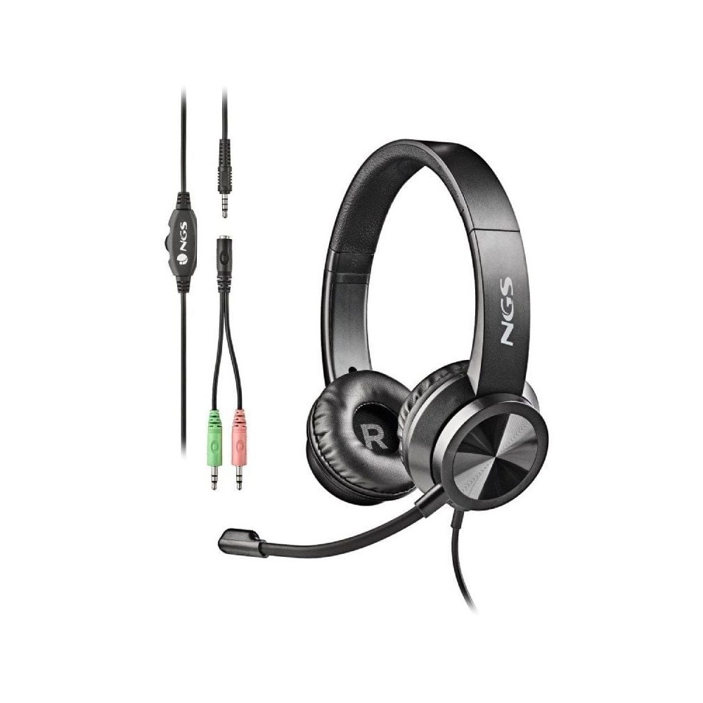 Auriculares NGS MSX 11 Pro/ con Micrófono/ Jack 3.5/ Negros