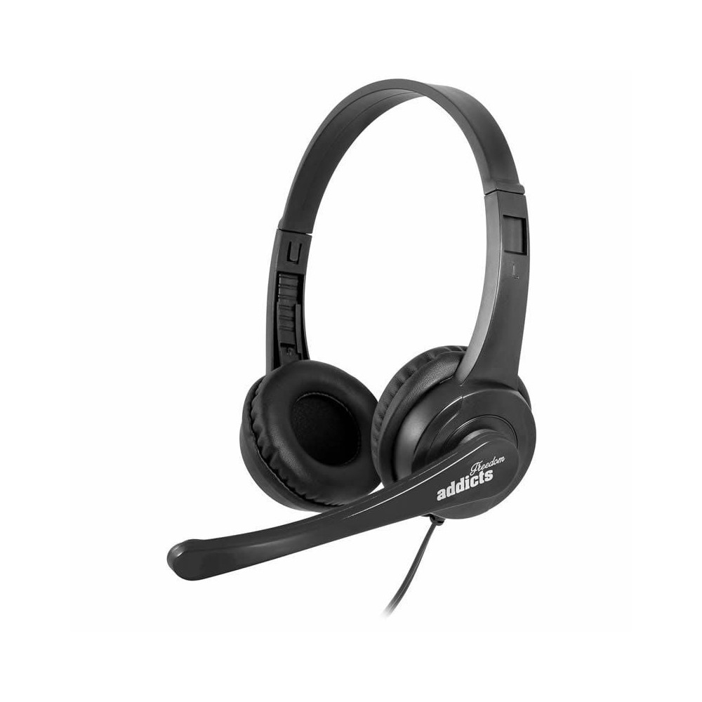 Auriculares NGS VOX505 USB/ con Micrófono/ USB/ Negros