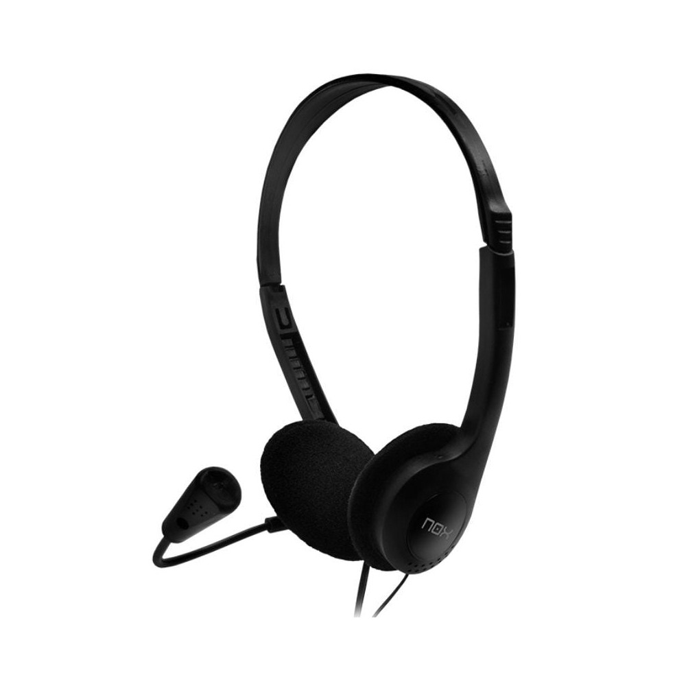 Auriculares Nox Voice One/ con Micrófono/ Jack 3.5/ Negros