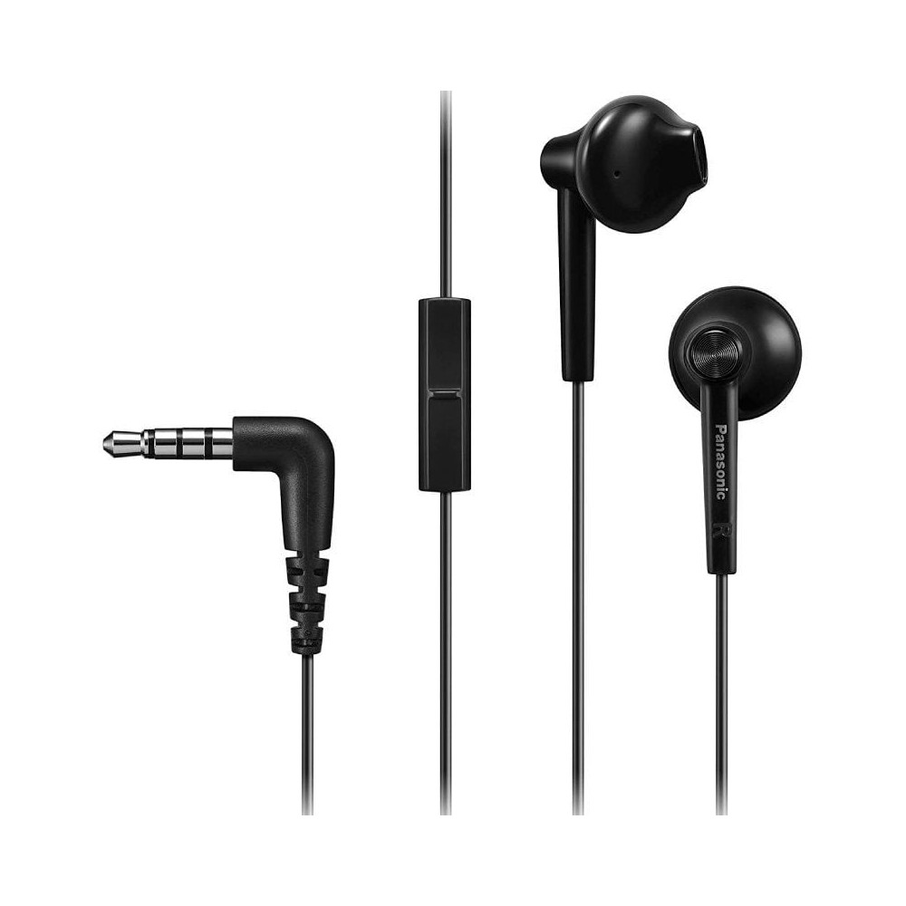 Auriculares Intrauditivos Panasonic RP-TCM55/ con Micrófono/ Jack 3.5/ Negros