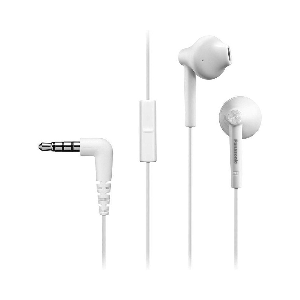 Auriculares Intrauditivos Panasonic RP-TCM55/ con Micrófono/ Jack 3.5/ Blancos