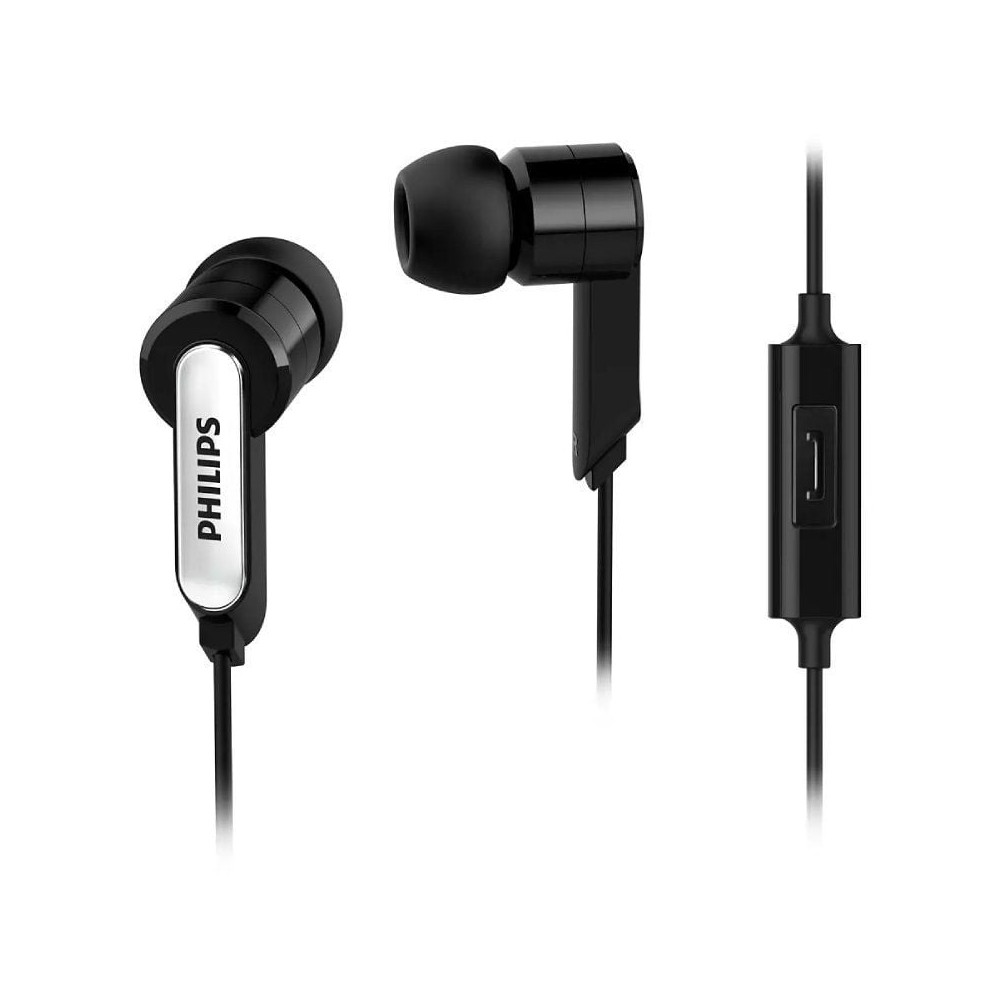 Auriculares Intrauditivos Philips SHE1405/10/ con Micrófono/ Jack 3.5/ Negros