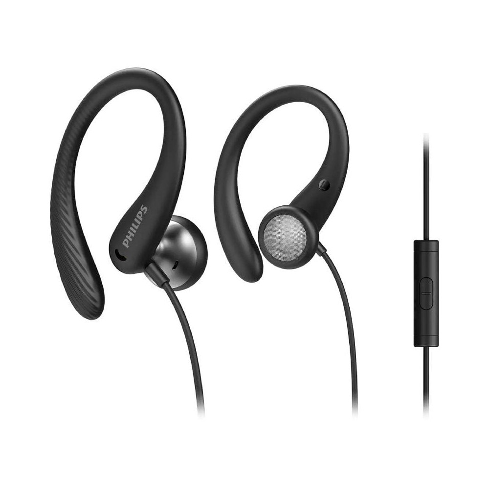 Auriculares Deportivos Philips TAA1105BK/ con Micrófono/ Jack 3.5/ Negros