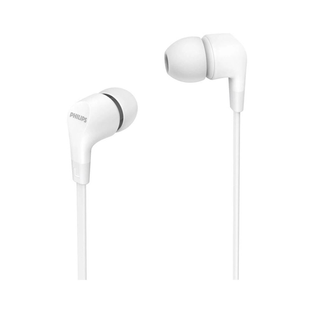 Auriculares Intrauditivos Philips TAE1105WT/ con Micrófono/ Jack 3.5/ Blancos