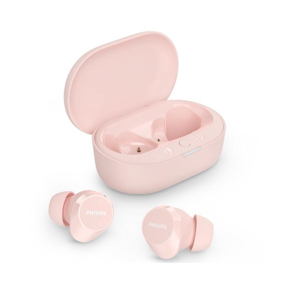 Auriculares Bluetooth Philips TAT1209 con estuche de carga/ Autonomía 6h/ Rosas