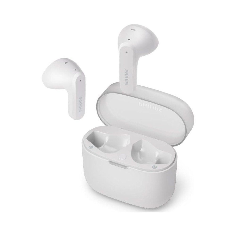Auriculares Bluetooth Philips TAT2139WH con estuche de carga/ Autonomía 7h/ Blancos