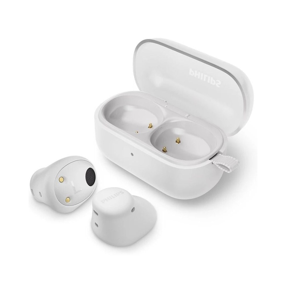 Auriculares Bluetooth Philips TAT2149 con estuche de carga/ Autonomía 6h/ Blancos