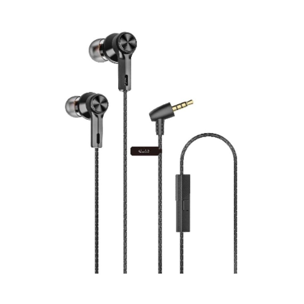 Auriculares Intrauditivos Qubo EB-100/ con Micrófono/ Jack 3.5/ Negros