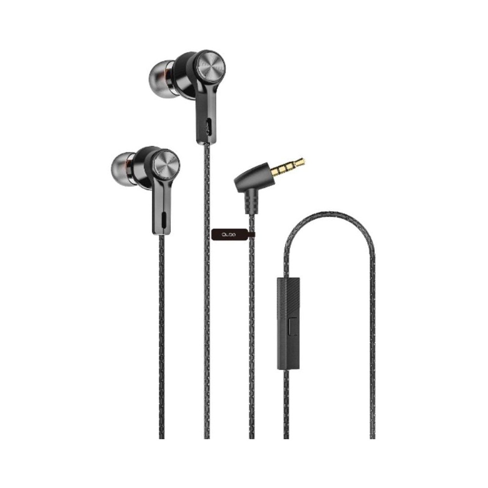 Auriculares Intrauditivos Qubo EB-100/ con Micrófono/ Jack 3.5/ Grises