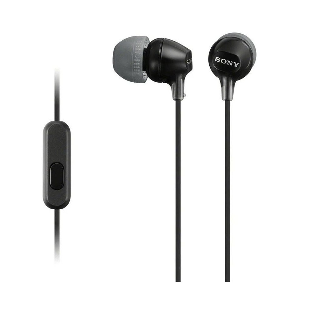 Auriculares Intrauditivos Sony MDR-EX15AP/ con Micrófono/ Jack 3.5/ Negros