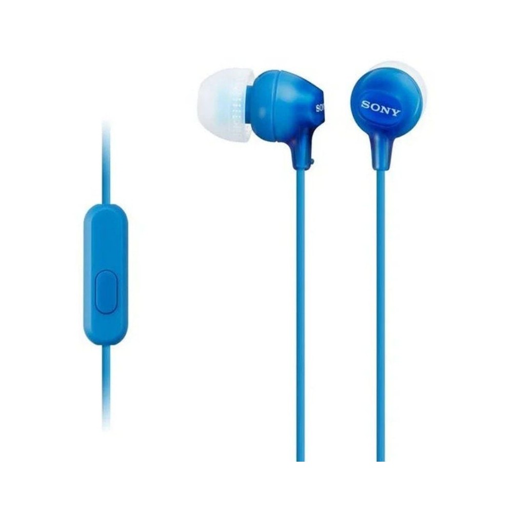 Auriculares Intrauditivos Sony MDR-EX15APLI/ con Micrófono/ Jack 3.5/ Azules
