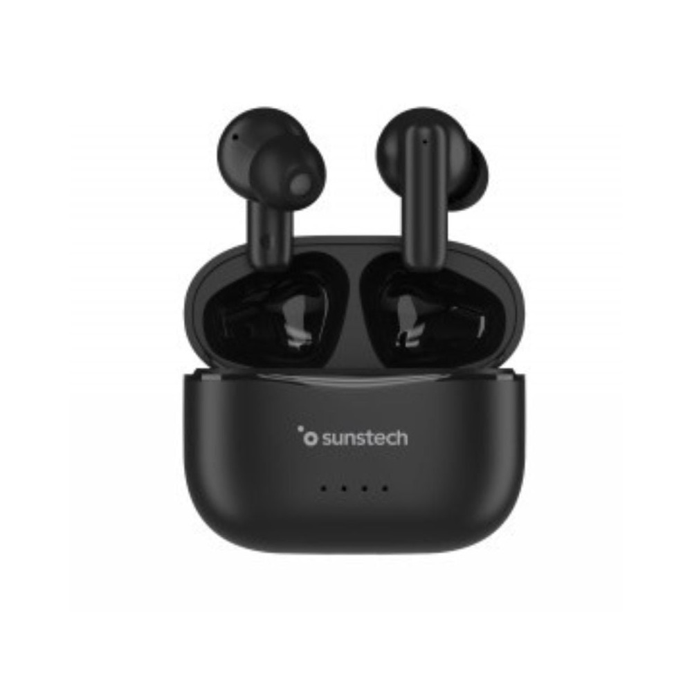 Auriculares Bluetooth Sunstech WAVEPODSBK con estuche de carga/ Autonomía 4.5h/ Negros