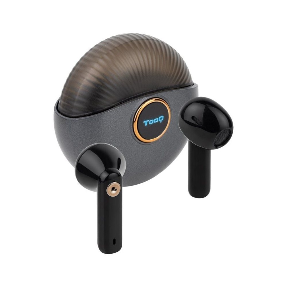 Auriculares Bluetooth TooQ Snail TQBWH-0060G con estuche de carga/ Autonomía 4h/ Grises y Negros