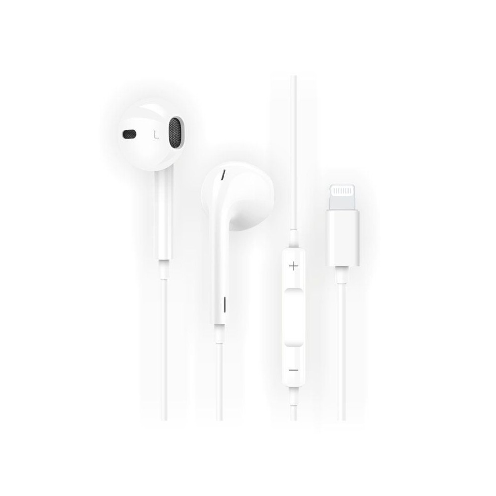 Auriculares Intrauditivos Tech One Tech earTECH HIP TEC1201/ con Micrófono/ Lightning/ Blancos