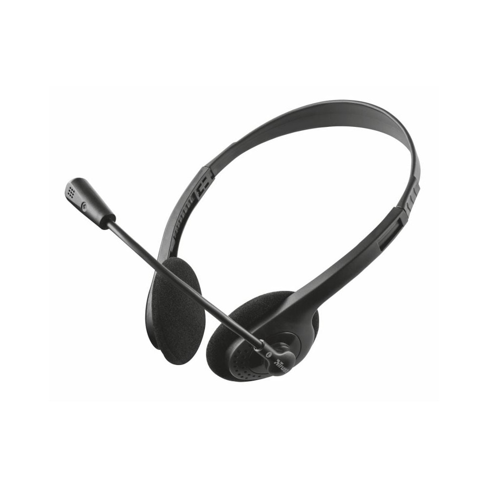 Auriculares Trust Primo Chat/ con Micrófono/ Jack 3.5/ Negros