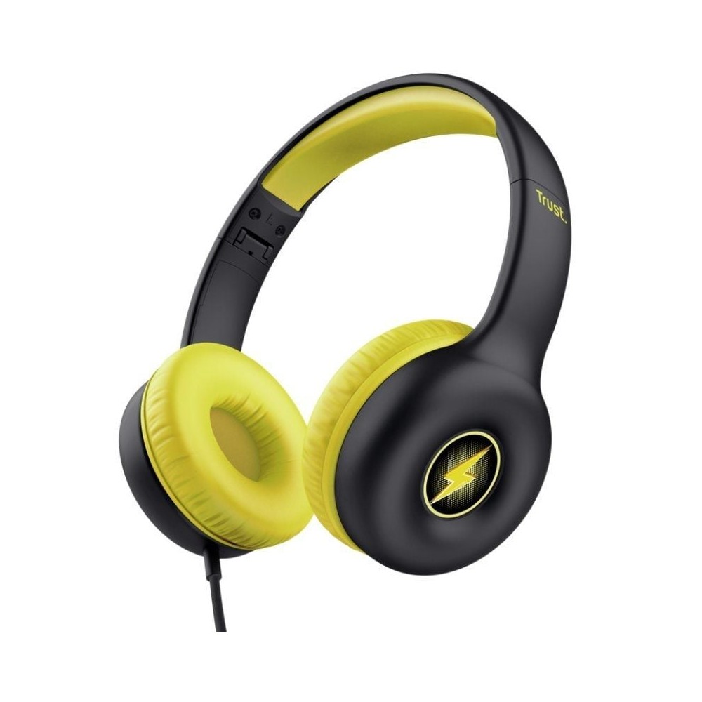 Auriculares Infantiles Trust Nouna Kids/ con Micrófono/ Negros
