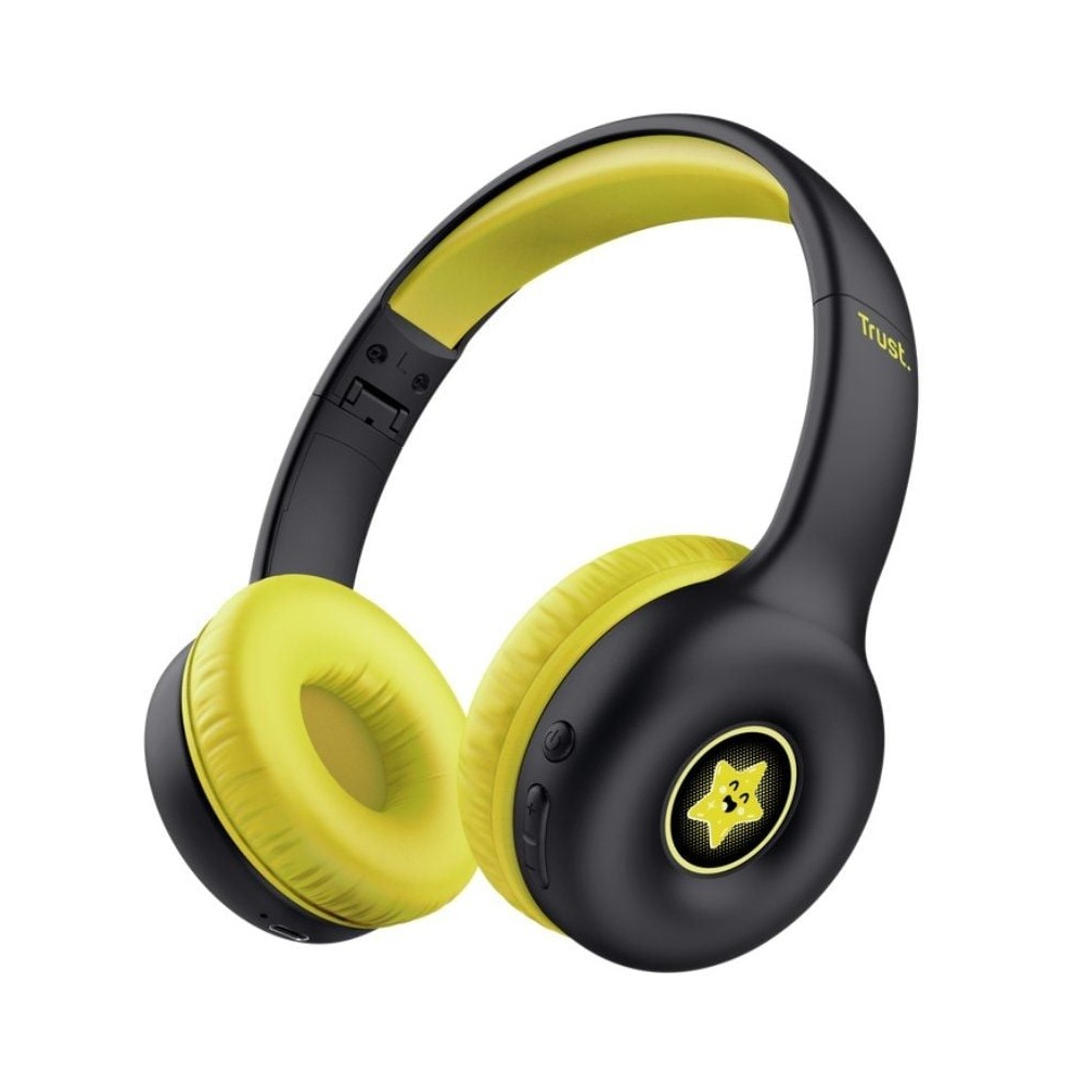 Auriculares Infantiles Inalámbricos Trust Nouna Kids/ con Micrófono/ Negros