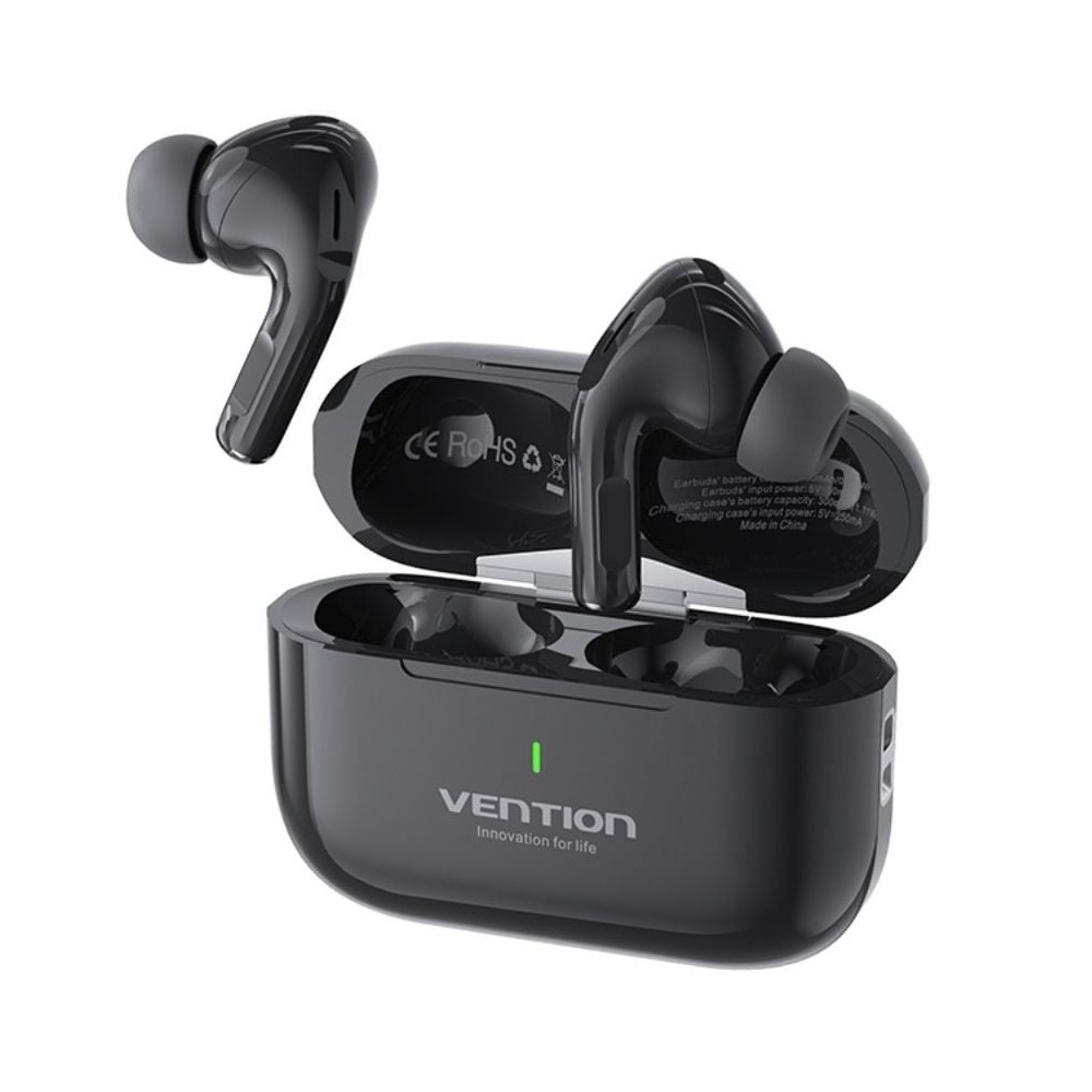 Auriculares Bluetooth Vention Echo Lite E11 con estuche de carga/ Autonomía 6h/ Negros