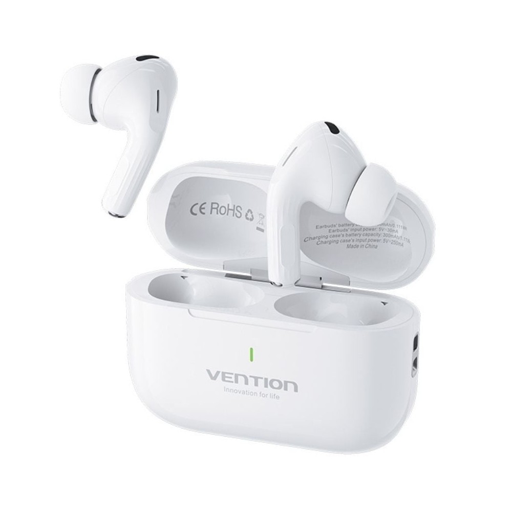Auriculares Bluetooth Vention Echo Lite E11 con estuche de carga/ Autonomía 6h/ Blancos