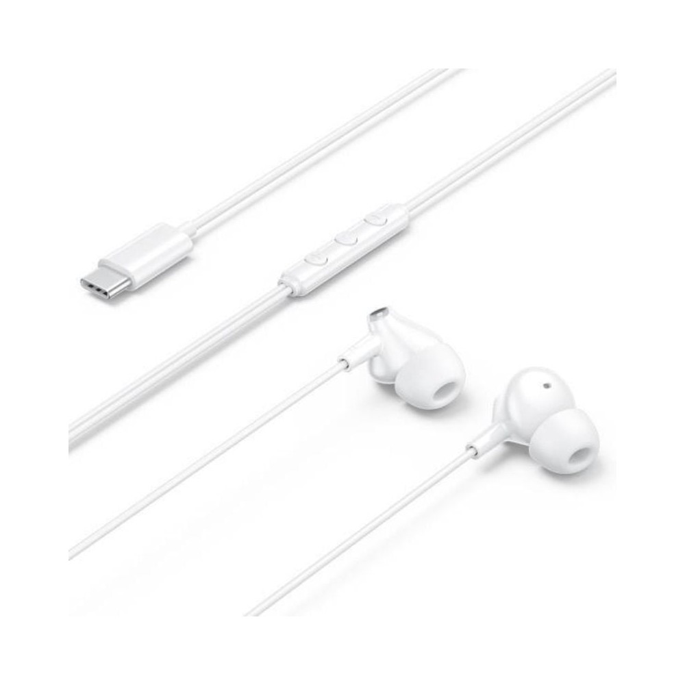 Auriculares Intrauditivos Vention Echo Lite USB-C In-Ear/ con Micrófono/ USB Tipo-C/ Blancos