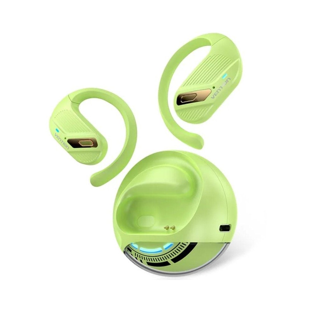 Auriculares Deportivos Bluetooth Vention Open Ear OpenBeat O12 NBUG0 con estuche de carga/ Verdes