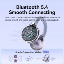 Auriculares Bluetooth Vention Echo Clip A11 Pro con estuche de carga/ Autonomía 6h/ Negro